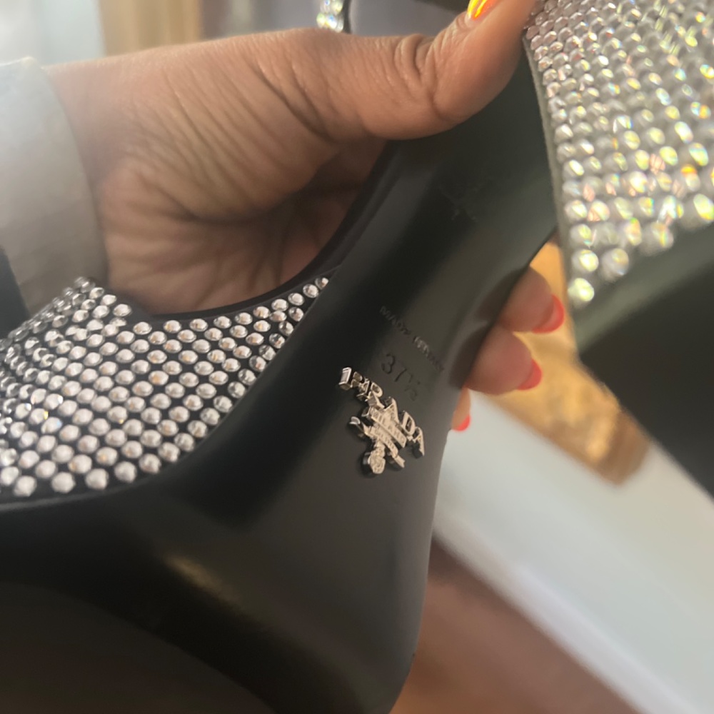 Crystal Ankle-Strap Platform Sandals - Picture 7 of 9